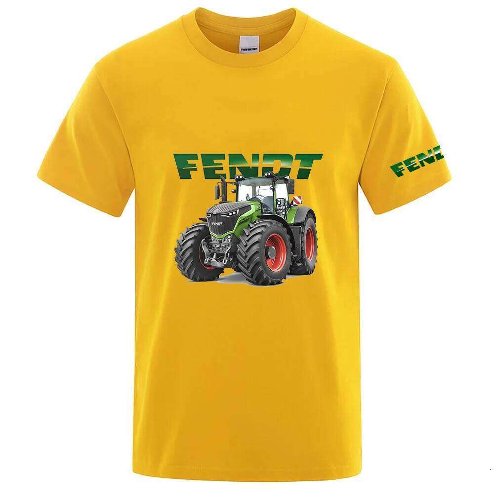 Tractor FENDT Logo Print Quick Dry Sport Fashion Men's 2026 Short Sleeves Summer Casual Breathable T-shirt C260207