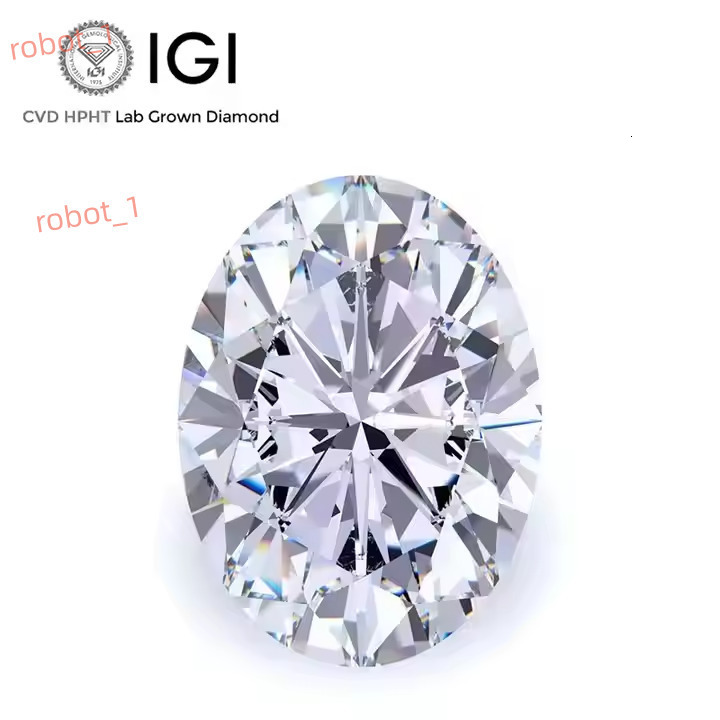 Premium Oval Cut Lab Grown Diamond F Colour Grade VS2 Clarity IGI Certified Bright Sparkle for Jewelry Making