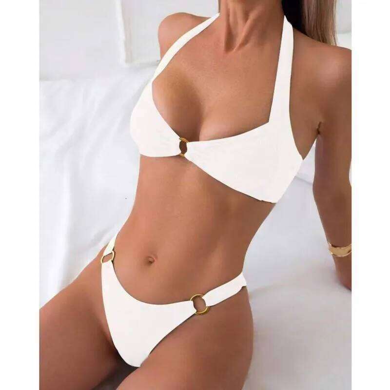 Sexy Solid Bikinis 2025 Swimsuits Women's Swimwear Push Up Female Beach Swim Wear Bathing Suits Brazilian Bikini Set Pool Bather C260207