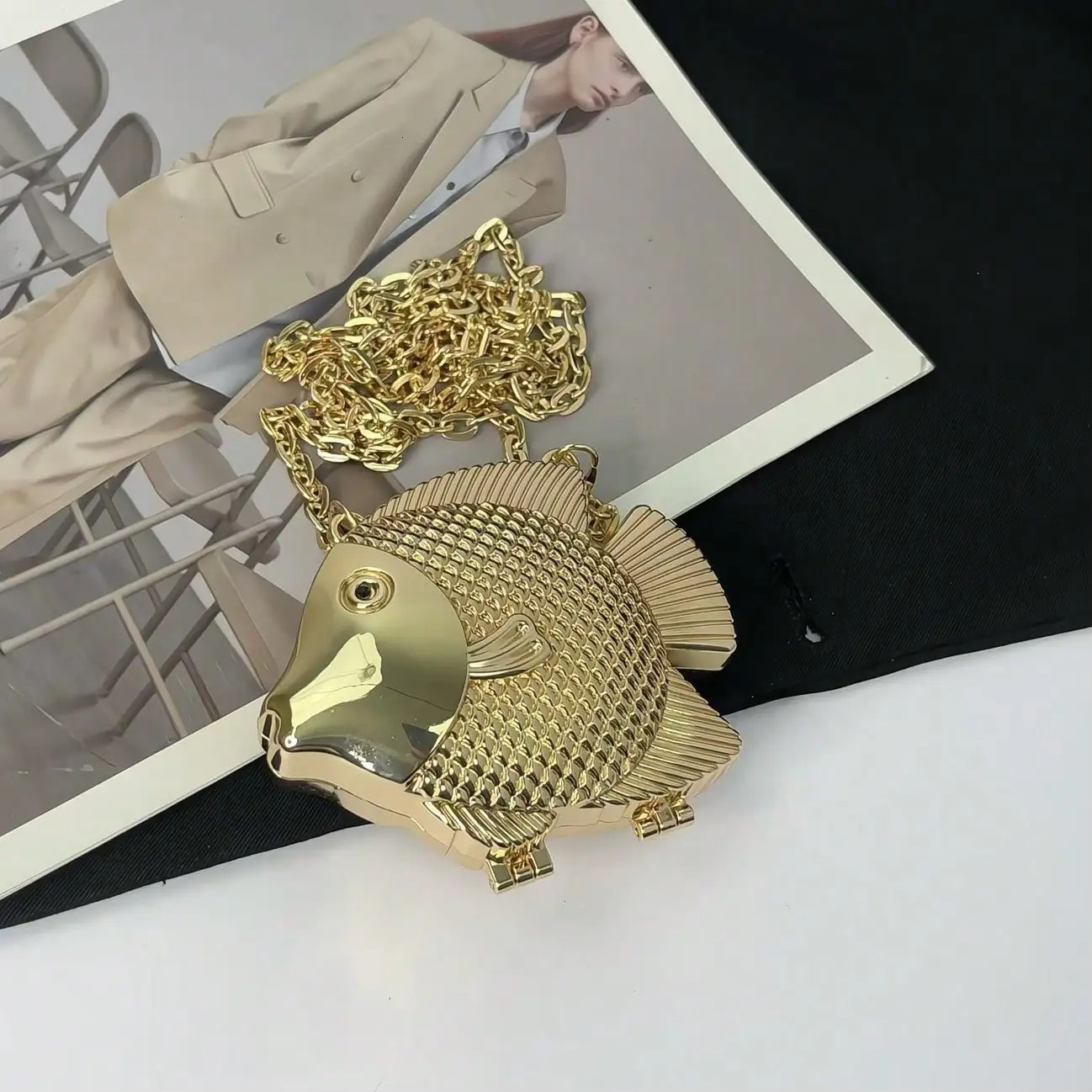 Cute Unique Crossbody Purses Evening Clutch Bag For Women Fish Shape Shoulder Fashion Handbag Satchel Purse 260208