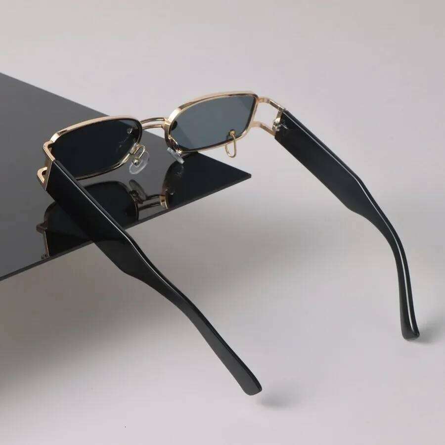 Sexy Square Sunglasses Women Men Black Sun Glasses Retro Designer Eyewear Luxury Small Frame Mirror Metal Brand Y260207