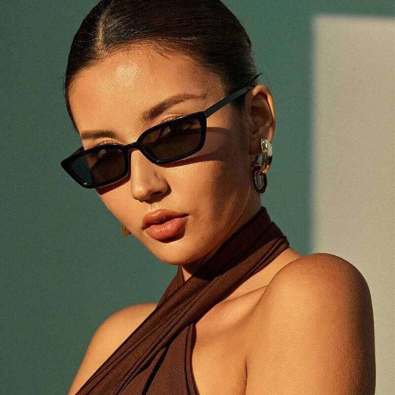 Cat Eye Sunglasses Women Vintage Brand Designer Sun Glasses Small Frames Shades Retro Ladies Cateye Sunglass UV400 Y260207
