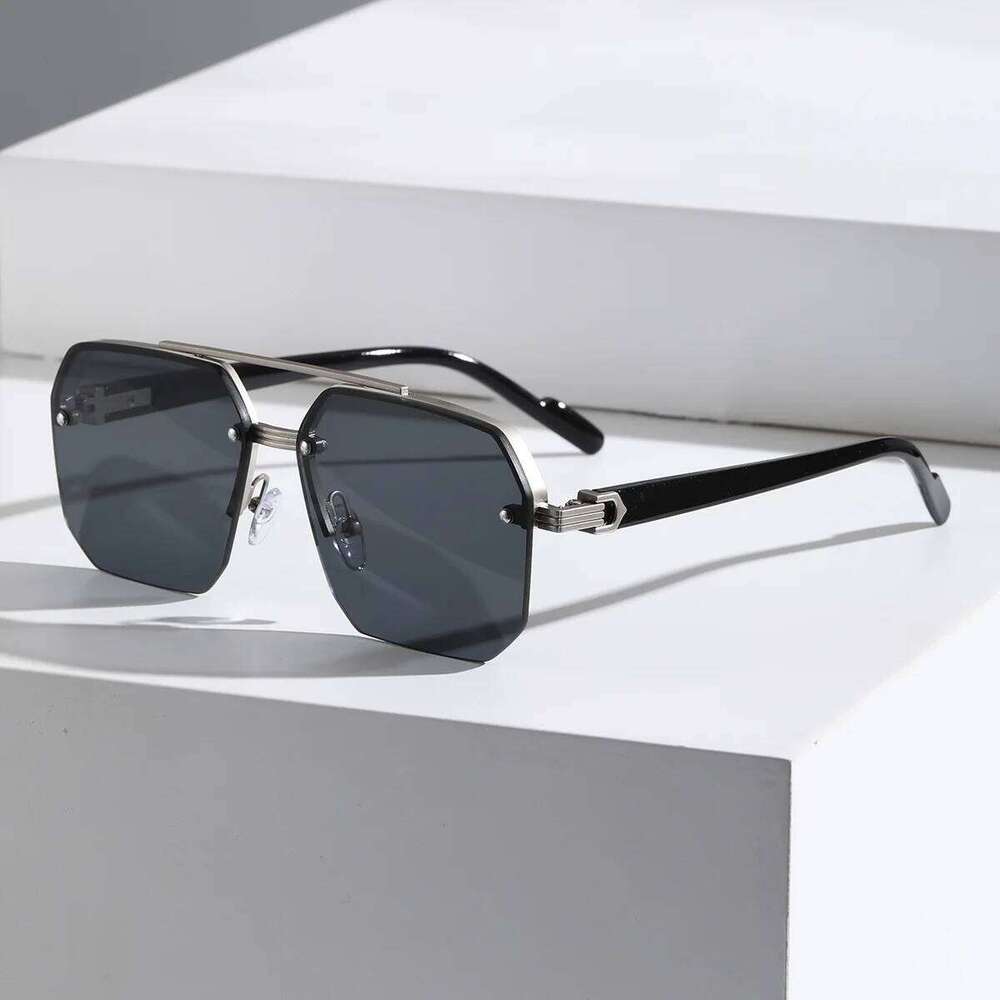 Men's Polarized Sunglasses Aluminum Magnesium Alloy Punk Sunglass Double Beam Square Sun Glasses UV400 Fishing Goggles Y260207