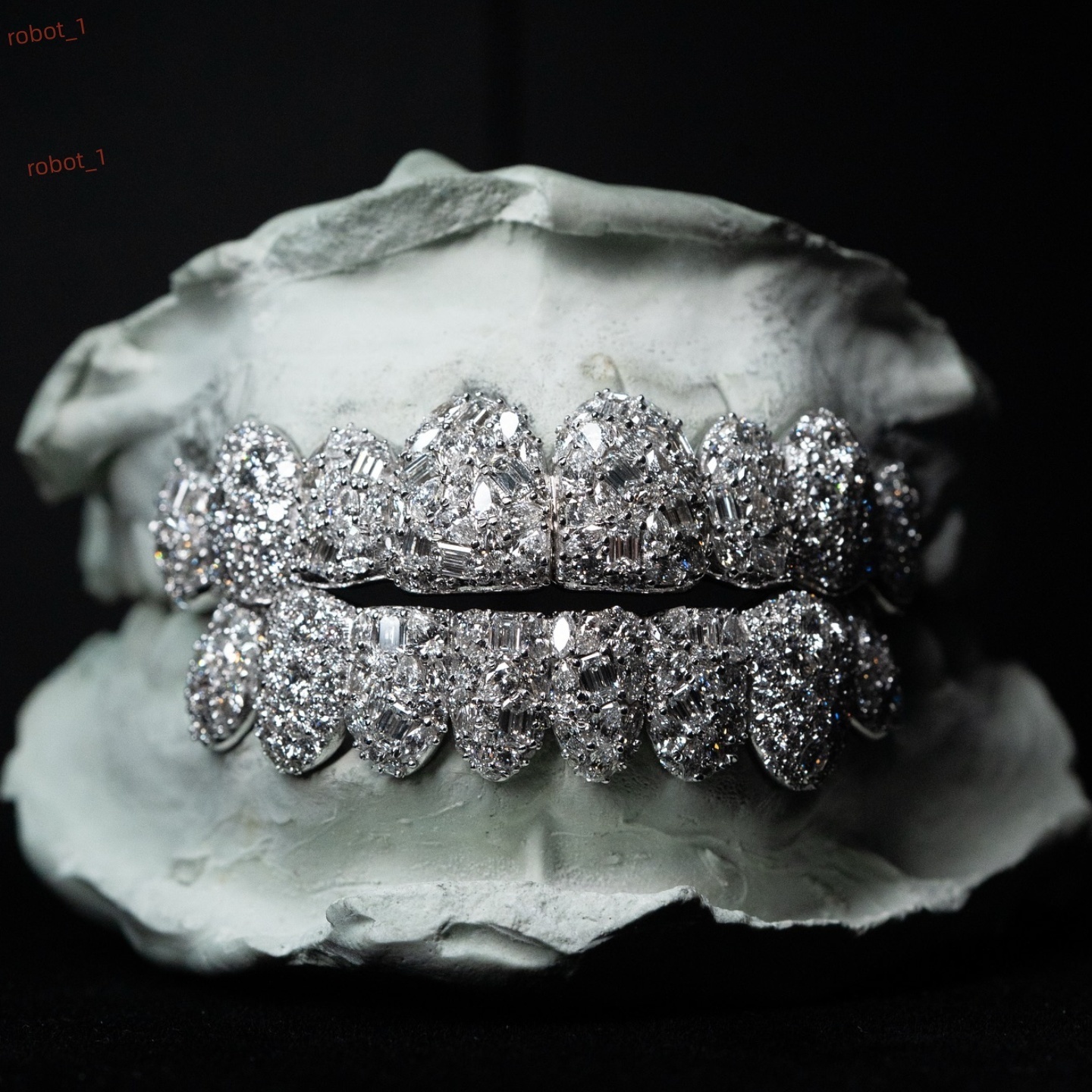 Pass Diamond Tester Different Shapes Custom Grillz 925 Sterling Silver Buss Down Moissanite Grillz