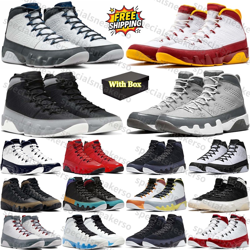 Free Shipping With Box Designer Basketball 9 9s Shoes sneakers for mens men jordan9men Flint Cool Grey jordan9smen trainers Anthracite Sports runners classic