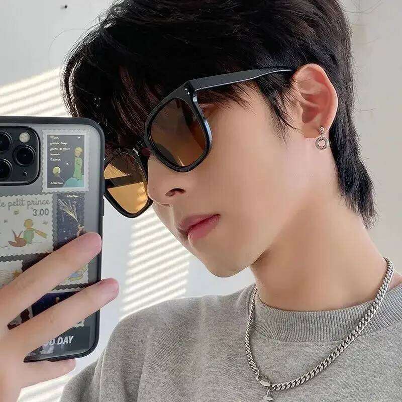 Fashion Square Sunglasses Women Clear Ocean Lens Shades UV400 Men Retro Rivets Decoration Orange Pink Sun Glasses Gafas De Sol Y260207