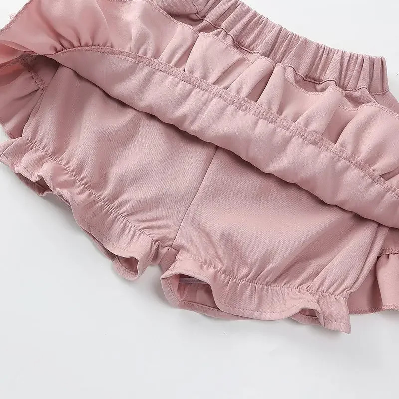Summer Baby Girls Cake Skirts Solid Elastic Waist Children Girl Pleated High Quality Preppy Style Junior Dance Skirt 260207