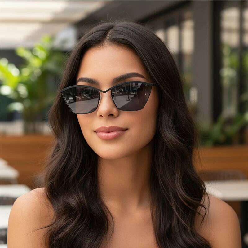 New Trendy Cat Eye Retro Metal Frame High-end Uv Resistant Sunglasses For Men And Women 2508 Y260207