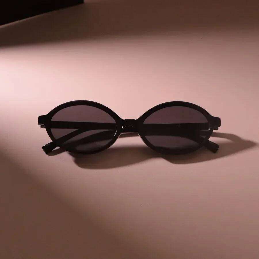 Trendy Small Frame Sun Glasses Women Men Oval Sunglasses Female Cool Black Colors Mirror Designer Brand Fashion Y260207