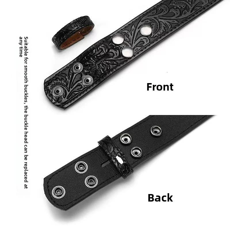 Genuine Leather Split Belt - 1/2 PackagingWestern n - Suitable for Men and WomenCowboys and Cowgirls Gear - Sturdy and st 260124