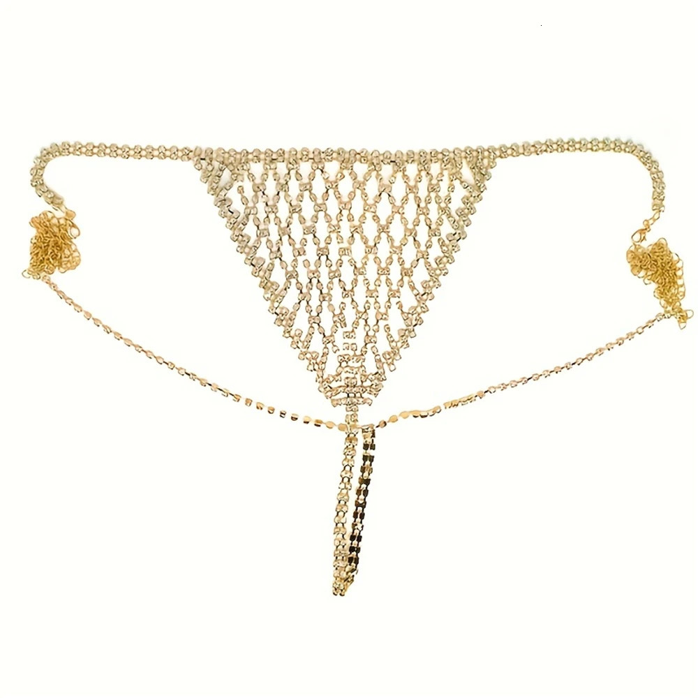 Sexy Sparkling Mesh Rhinestone Bra Chain Shorts Jewelry Set Nightclub Party Crystal Bra Chain Jewelry Set Accessories 260120