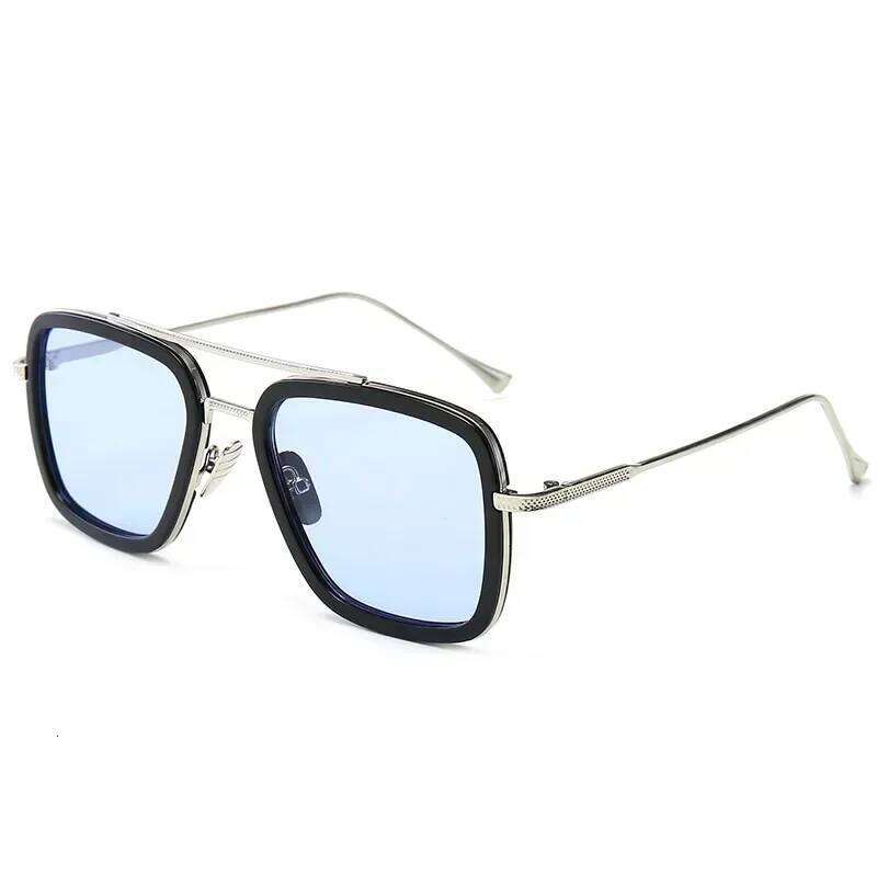Brand Designer Iron Man Tony Stark Fishing Sunglasses For Square Outdoor Sport Driving Sun Glasses Men Spider Eyewear Y260207