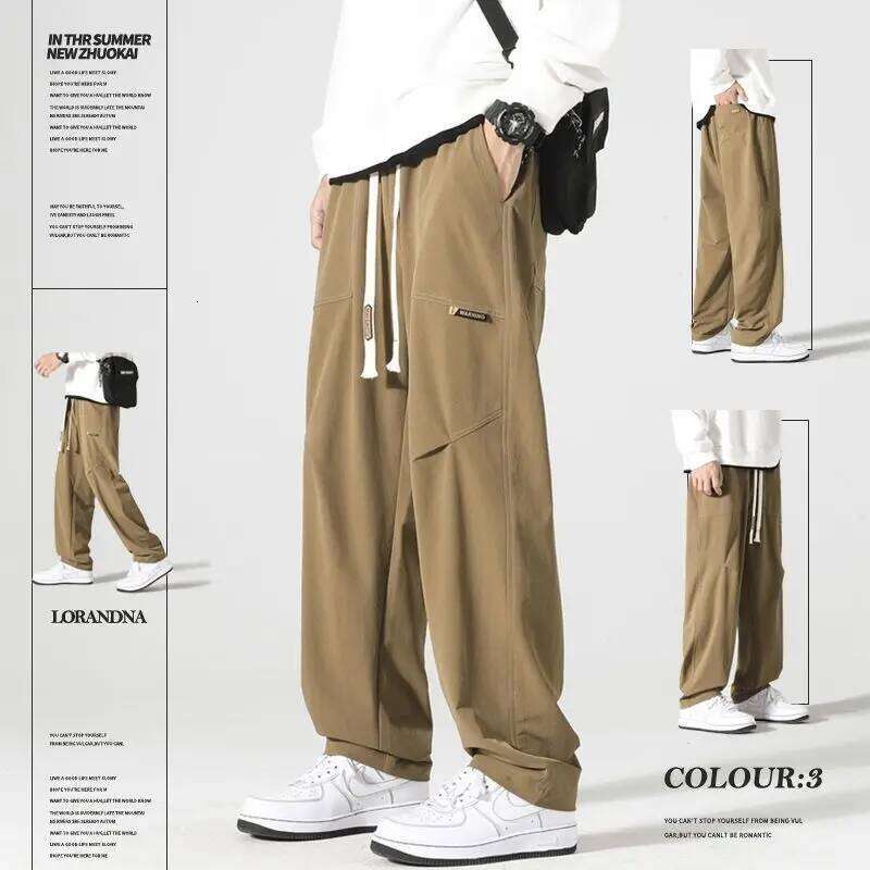 Tooling Autumn 2026 Straight Men's Trendy New Design Loose Sports Casual Trousers Harajuku Men Clothing Baggy Pants