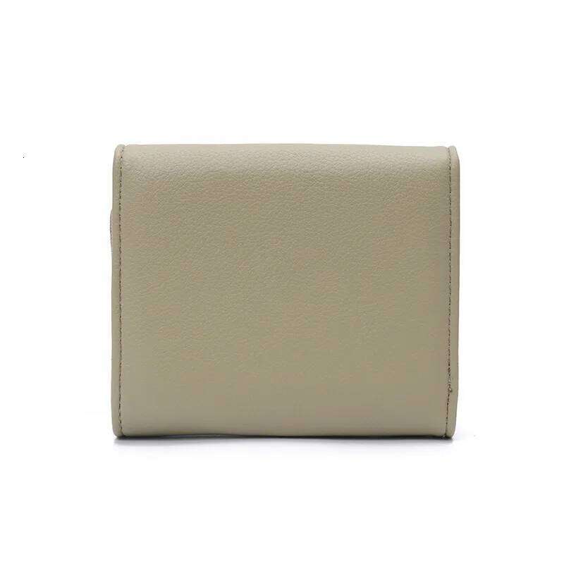 New women's short wallet hardware leaf embroidery three-fold bag multiple card slots folding handbag gift party fashion all-matc Y260206