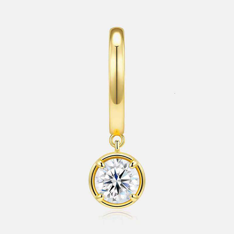 Sterling Silver 925 Vvs1 For Women Fashion Moissanite GRA Certificate Fine Jewelry Stud Earrings