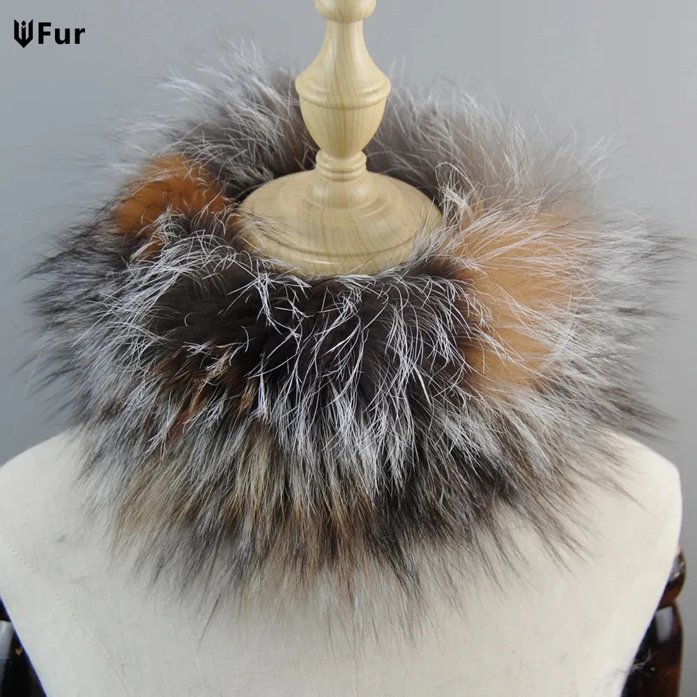 Womens Winter Warm Real Fox Fur Scarf Fur Headbands Fox Fur Scarves Neck Warmer Good Elastic Natural Fur Mufflers 260107