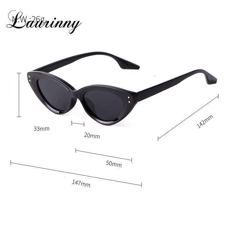 2025 New Fashion Cat Eye Sunglasses Female Retro Shades Colorful Rivet Street Shooting Eyeglasses UV400 Sun Glasses For Women Y260207