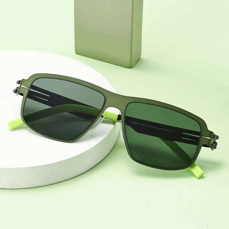 Germany Design Men's Sunglasses Ultralight Stainless Classic Sunglass Women Outdoor Driving Biological Steel Sun Glasses Y260207