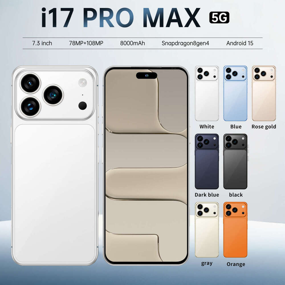 Famous brand hot cross-border i17 ProMax smartphone 7.3-inch 16+1T Android smartphone source factory price CKS