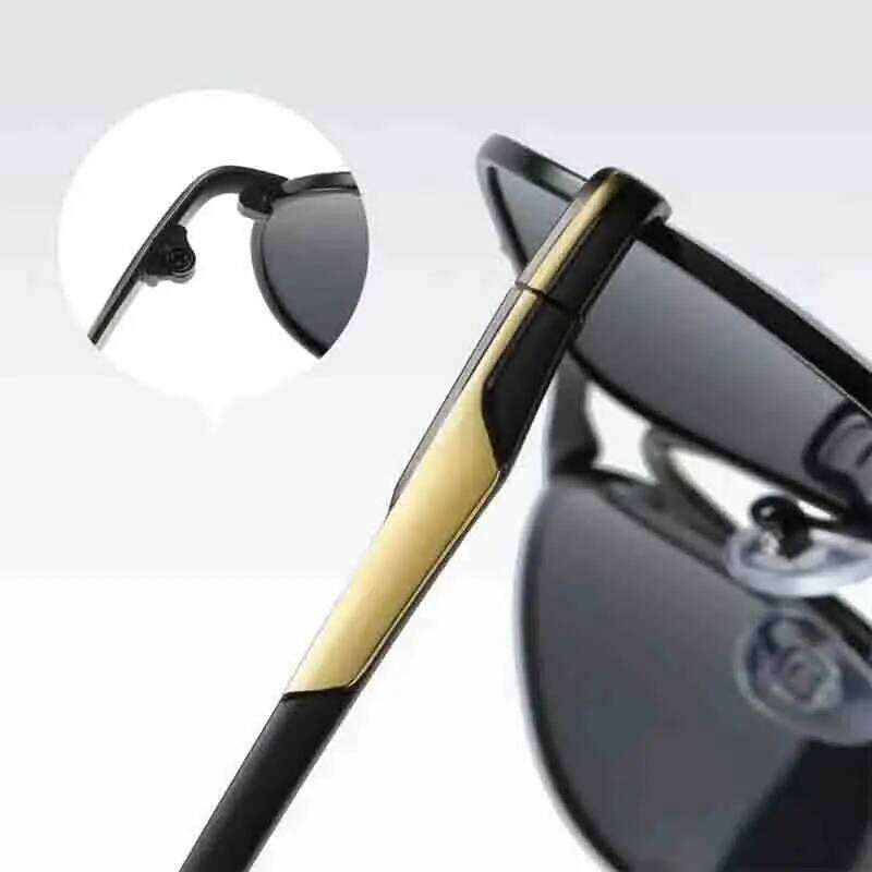 Luxury Pilot Polarized Men Women Driving Fishing Retro Sun Glasses Brand Designer Male Metal Sunglasses For Man UV400 Y260207