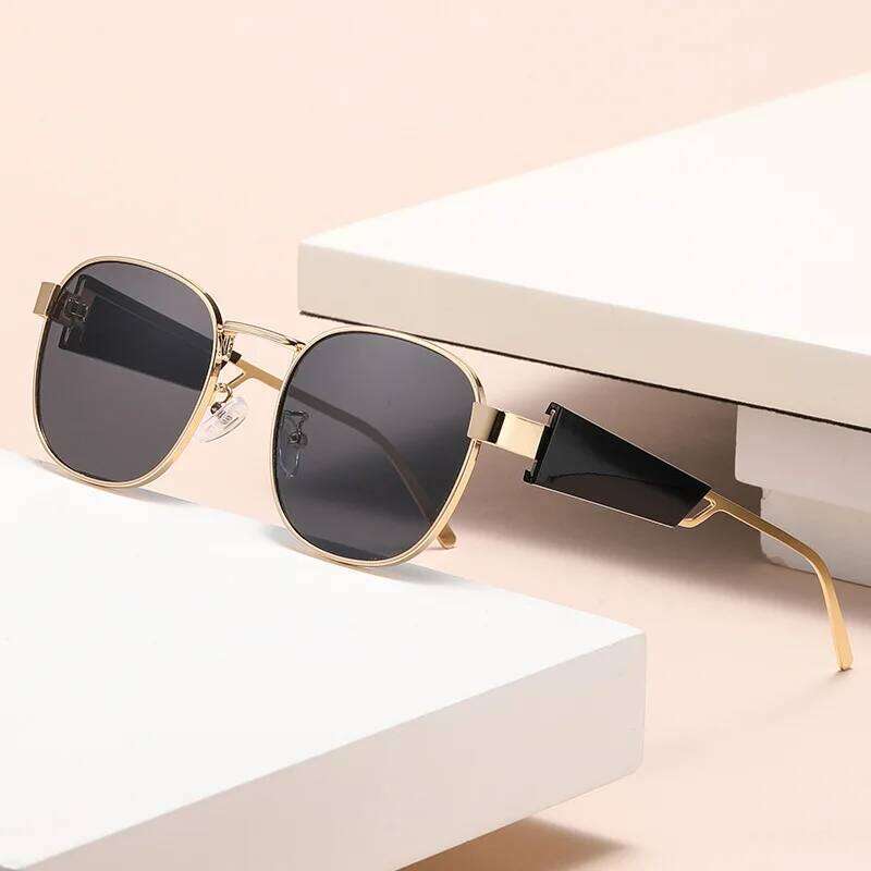 New Vintage Square-framed - Trendy Men's And Women's Sunglasses Street Photography Style Mirror Surface 2420 Y260207
