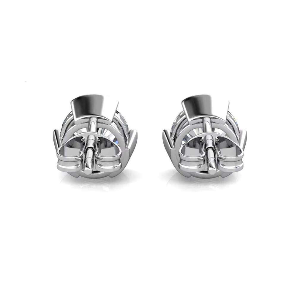 Innovative Formulated 1Ct Moissanite Diamond Gemstone Jewelry S925 Handmade Round Stud Earrings Destiny Jewellery