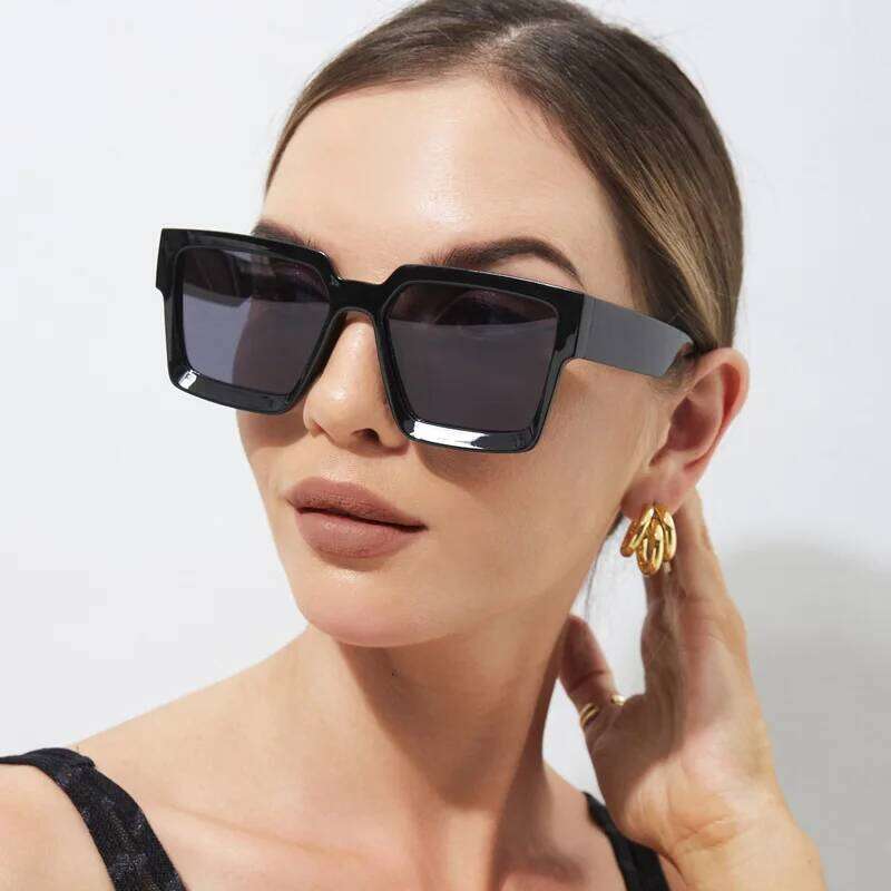 New Large-framed Three-dimensional Fashionable Women's Sunglasses Women Trend Classic Sunshades Y260207
