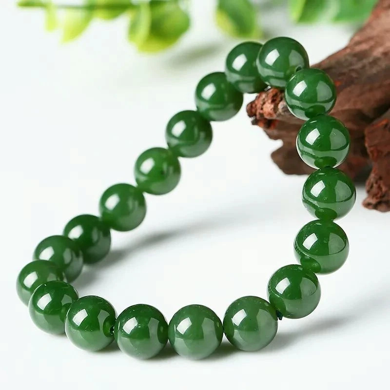Natural an Jade Jasper Elastic Bracelet Charm Luxury Boutique Jewelry Couple Bracelet for Men and Women Holiday Gift 260202