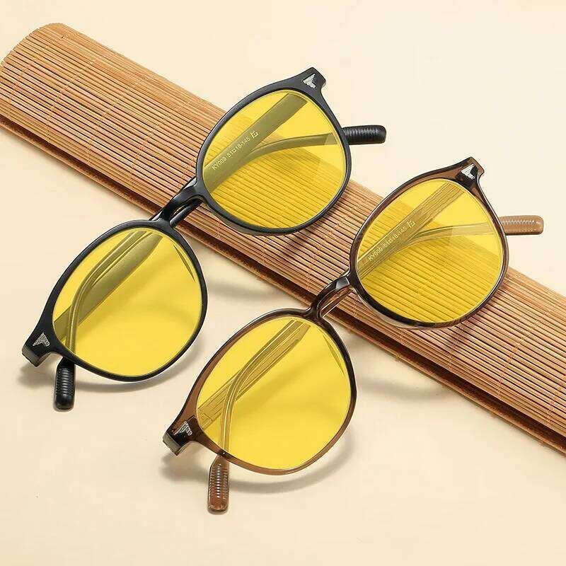 Retro Brand Square Blue Light Sunglasses Men Women Trendy Driving Sun Glasses Day Night Vision Anti-Glare Eyewear Y260207