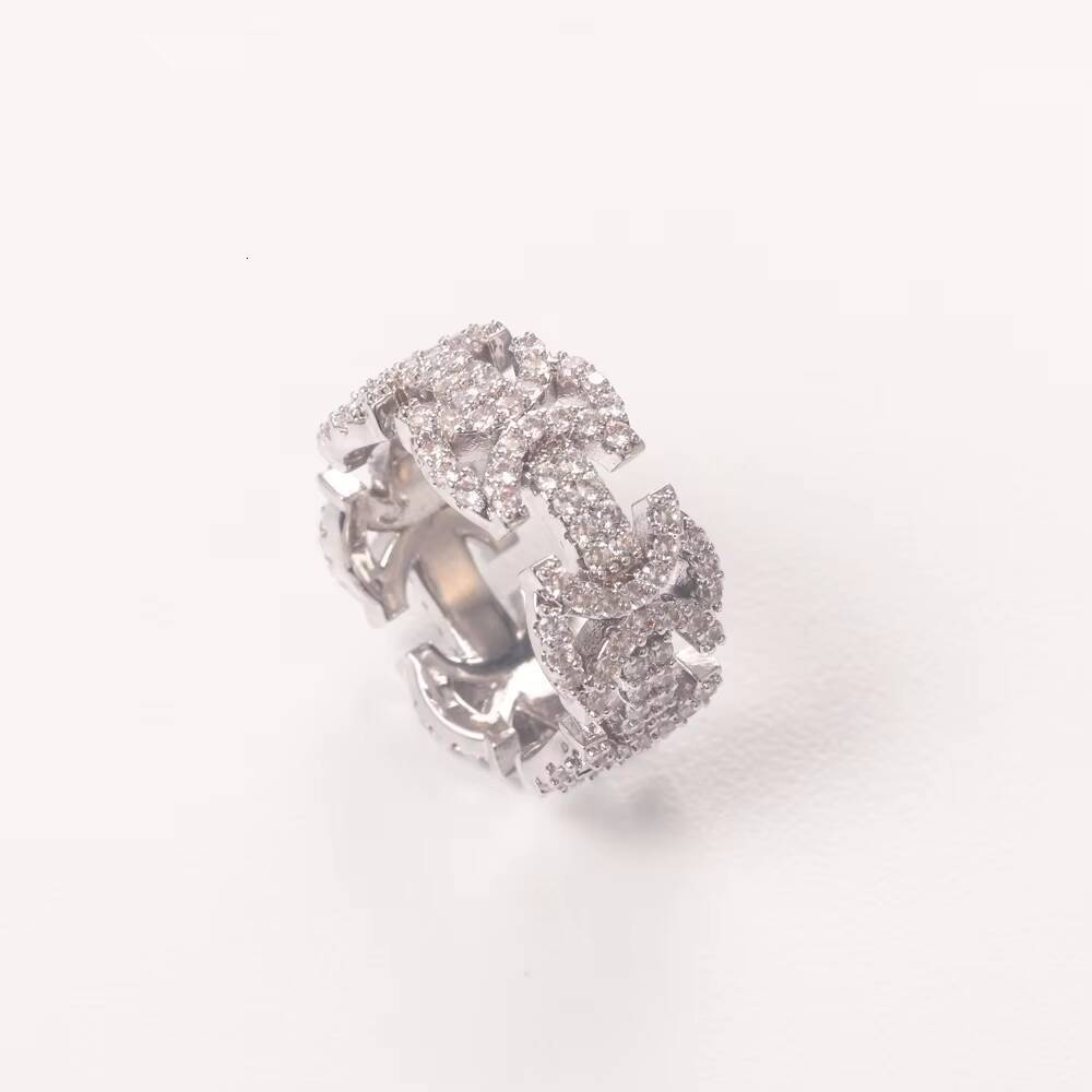 2022 New Rings High Quality CZ Ring Copper Gold Color Iced Out Cubic Zirconia Fashion Men Women Hip Hop Jewelry Gifts