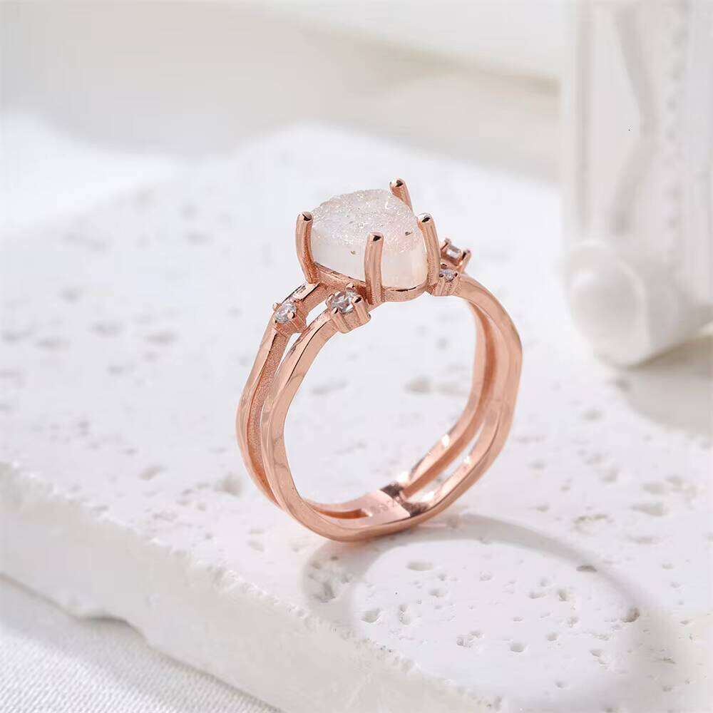 De Moonlight Stone Ring Hot Selling 925 Silver Gemstone Women Rings