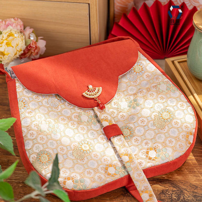 Chinese National Pedlar Ancient Style Hanfu Accessories Versatile Crossbody Cloth Bag Wholesale Evergwish