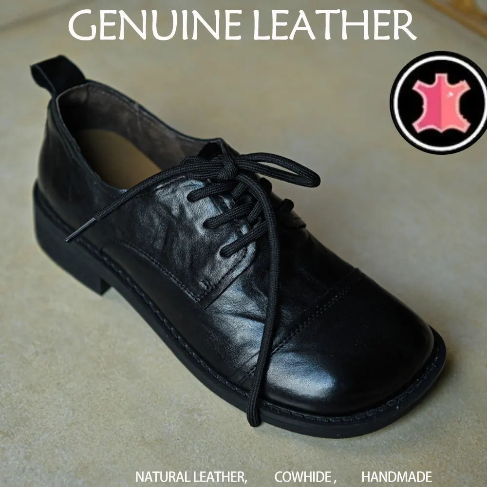 Womens cow leather carving British style laceup flats oxfords high quality soft comfortable Genuine Leather shoes woman 260208