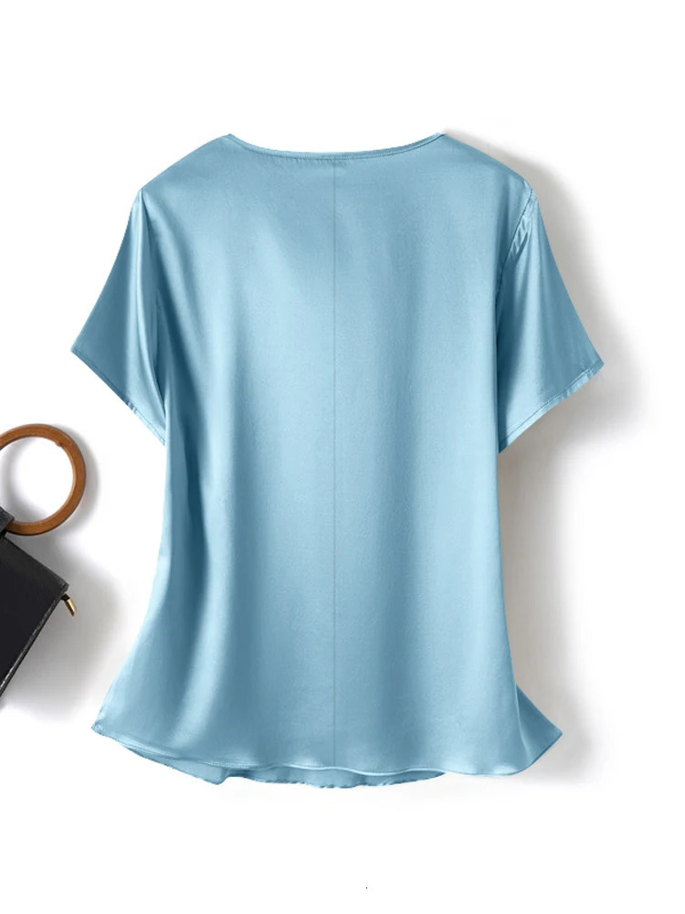 Women Summer Blouses ZANZEA Fashion Satin Tops Short Sleeve Blusas Female O Neck Casual Home Wear Tunic Chemise Oversized 260207