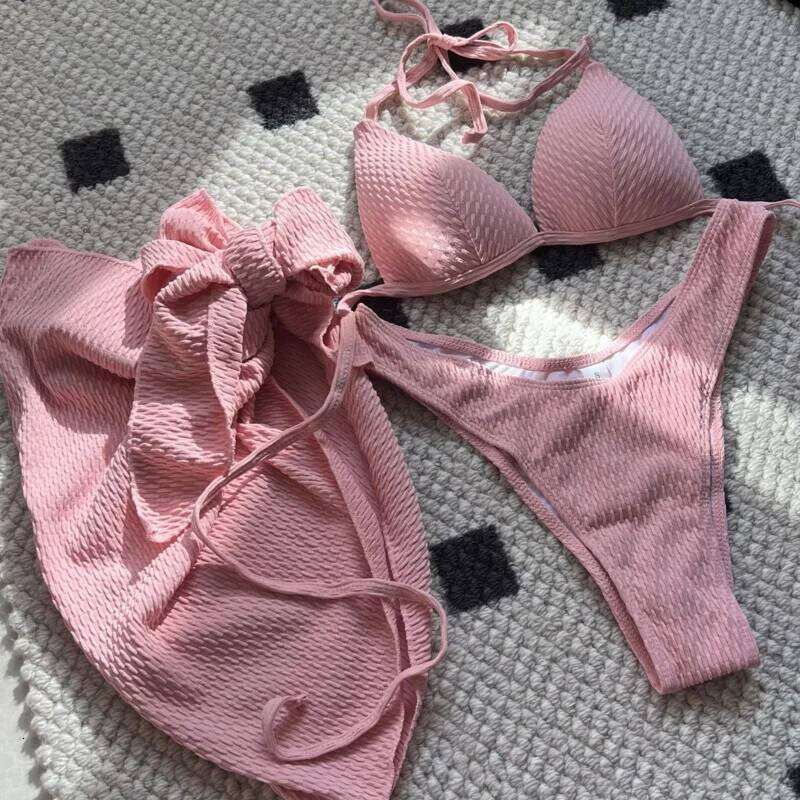 2025 Sexy Bikinis Female Swimsuits Women's Three-Piece Swimwear Beach Swim Wear Bathing Suits Brazilian Bikini Set Pool Bather C260207
