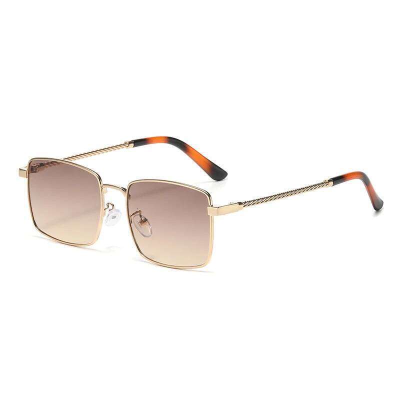 New Metal Square Frame Anti-uv Fashion Sunglasses Suitable For Both Men And Women High-end Glasses 7132 Y260207