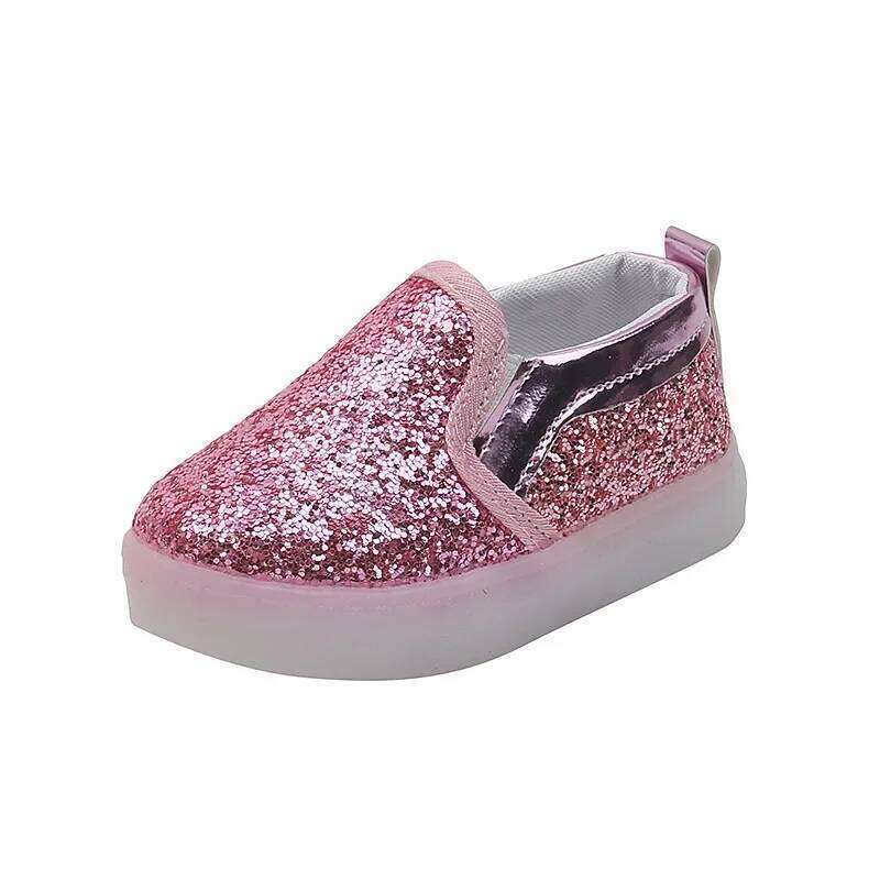 Casual Sneaker Kids for Girl LED Light Sports toddler Luminous Cozy Young Children Boy Shoes Tennis H260207