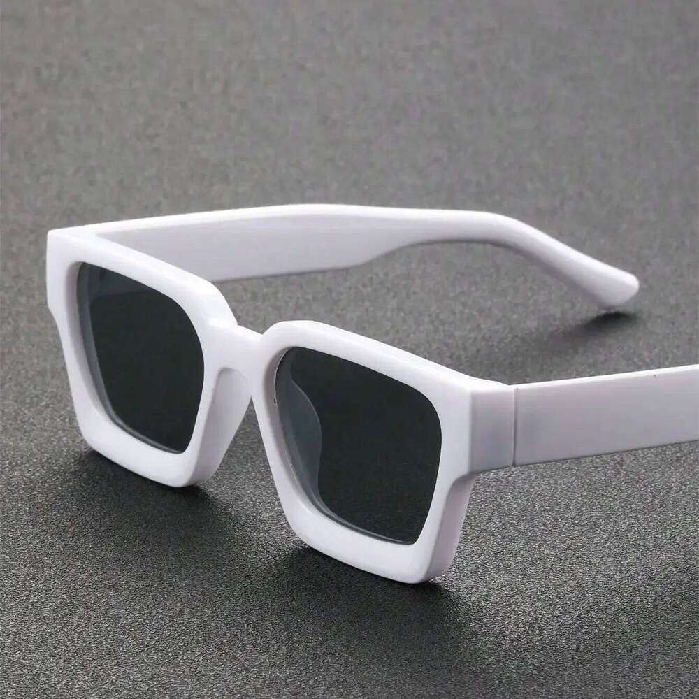 Unisex Plastic Fashion Square Frame Sunglasses For Street Photography And Beach Trips Driving Accessories Y260207