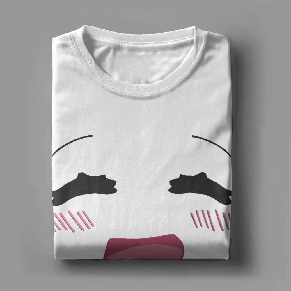 Cute Happy Robot Face T-Shirt for Men Women Novelty Cotton Tees Round Neck Short Sleeve T Shirt Clothes C260207