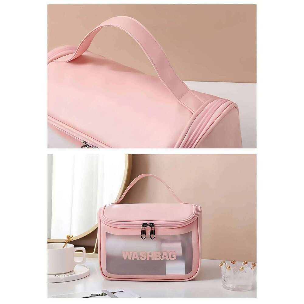 Ins Style Multifunctional Women's Cosmetic Hand Wash Portable Waterproof Swimming Bag Home Travel Organizer Y260206