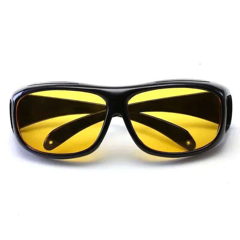 Anti-Glare Vision Driver Fashion Sunglasses Cycling Goggles Night Driving Enhanced Light Glasses Car Accessories Y260207