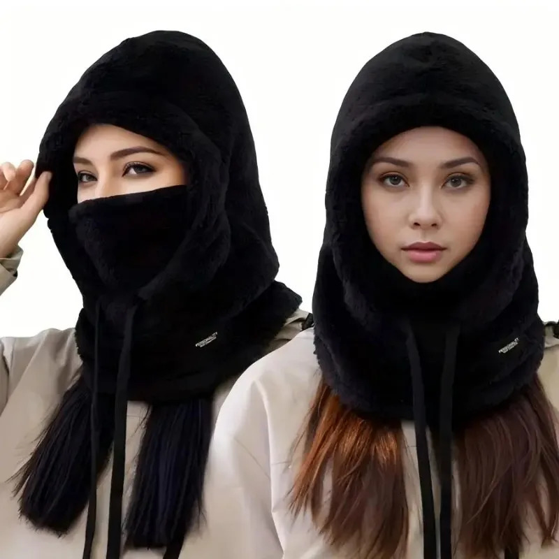 Winter Warm Balaclava Thermal Windproof Ski Hood Motocycle Face Cover Polar Fleece Adjustable Cycling Neck Cover Full Face Mask 260107