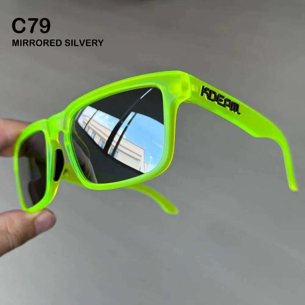 2025 KDEAM Brand Men Square Sunglasses Sports Polarized Sun Glasses Fashion Women Shades Reflective Coating Colorful Lens UV400 Y260207