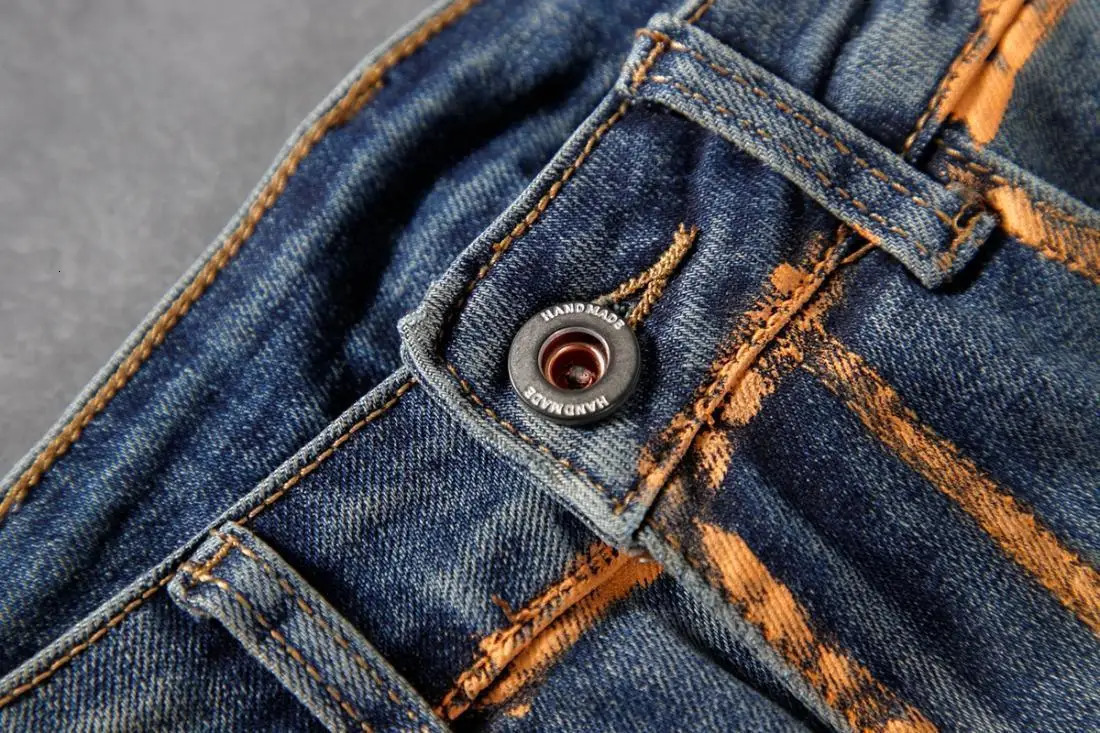 Arrival Harajuku Fashion friend Casual Slim Denim Jeans for Men Spring and Autumn Pencil Pants Male 260122