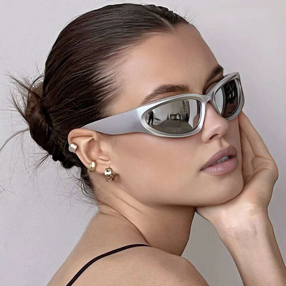New Y2K Sports Punk Sunglasses Women Designer Square Goggle Men Luxury Brand Sun Glasses UV400 Colorful Mirror Fashion Eyewear Y260207