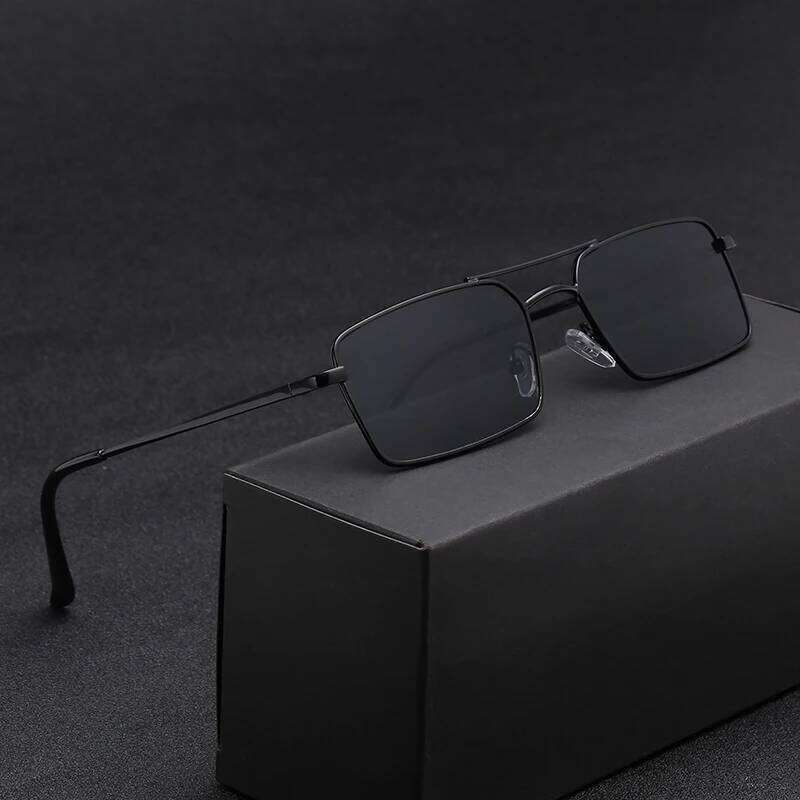 2024 Brands Design Women Anti-Reflective Mirror Sunglasses Fashion Metal Square Classic Men Out Door Sun Glasses Uv400 Y260207