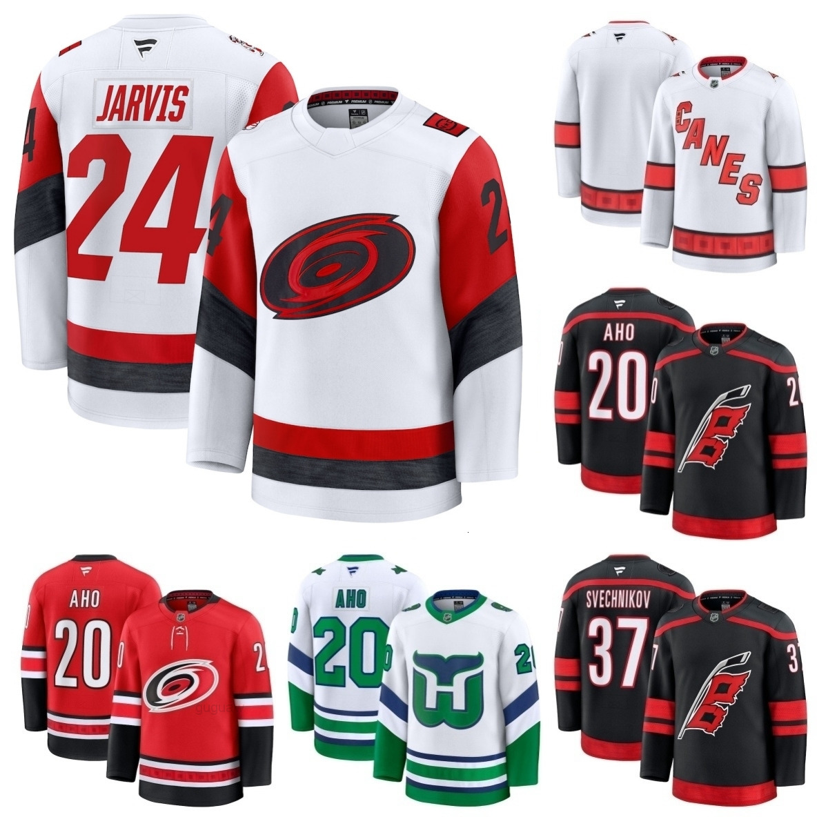 Taylor Hall Hurricanes Jersey Hockey Seth Jarvis Shayne Gostisbehere Sebastian Aho Alexander Nikishin Jackson Blake Logan Stankoven Eric Robinson KAndre Miller