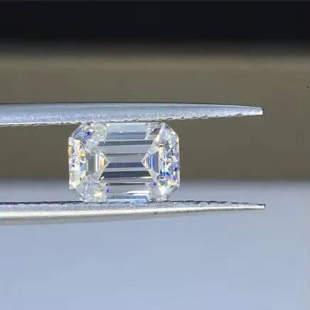 Excellent Emerald Cut Loose Lab Grown Diamonds TCW 05 Ct Size 5x3 mm VVS1 Clarity F Color Loose Stone for Sale