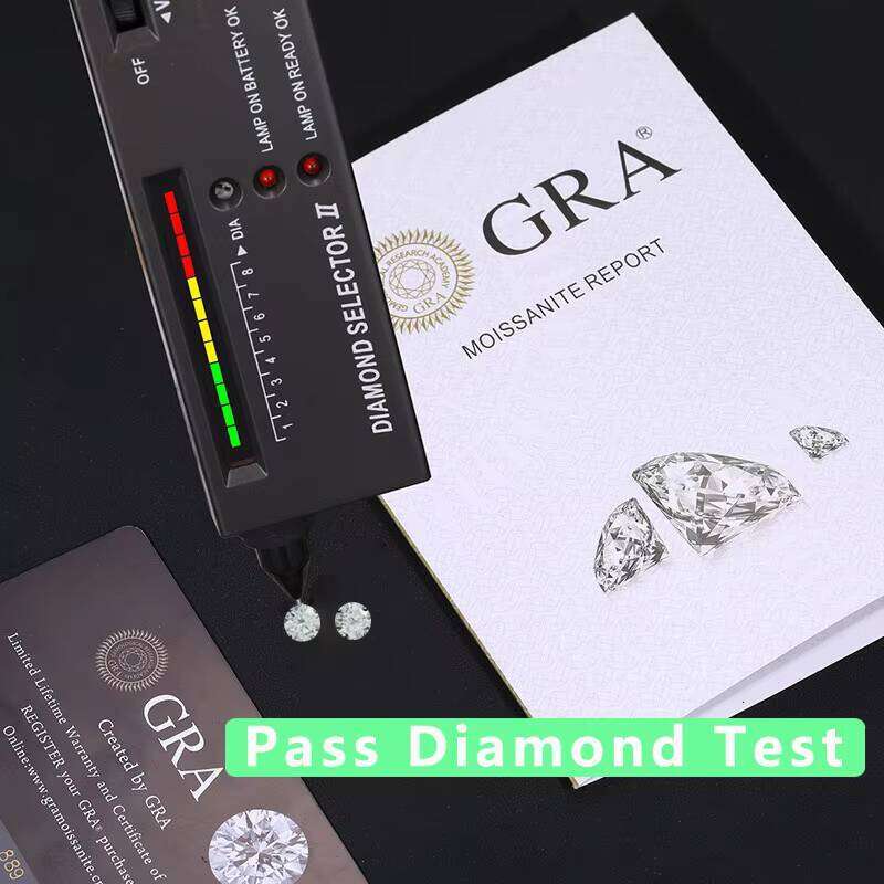 Latest Design White Gold Plated 925 Sterling Silver Fine Jewelry Pass Diamond Test Mossianite Earrings Stud For Women Party