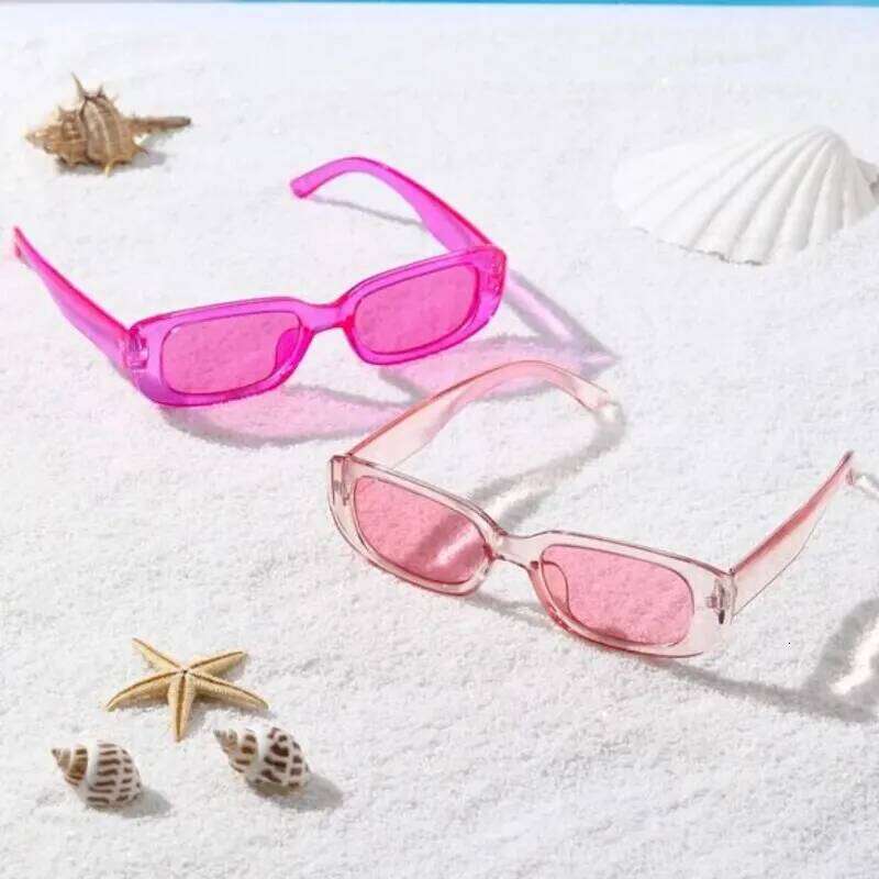 2PCS Women Sports Glasses Vintage Mirrored Cat Eye Sunglasses Retro Small Frame UV400 Eyewear Fashion Ladies Driver Goggles Y260207